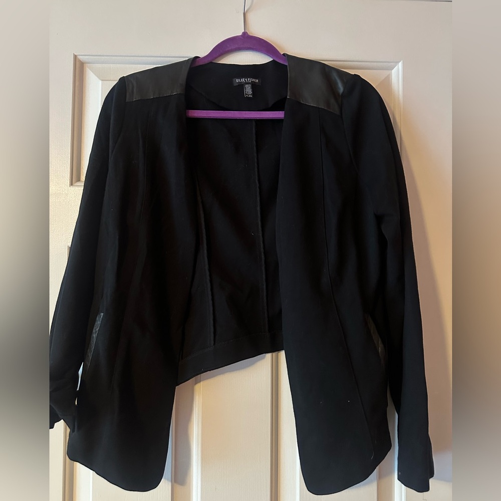 Eileen Fisher black blazer